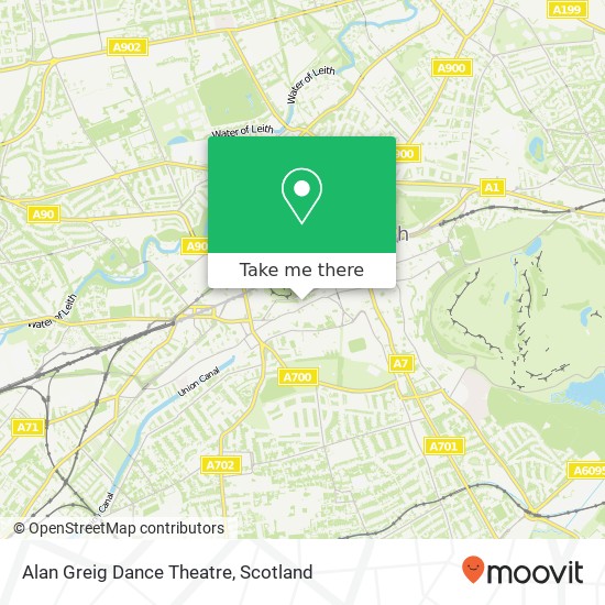 Alan Greig Dance Theatre map