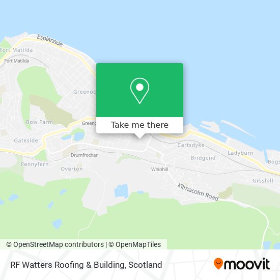 RF Watters Roofing & Building map