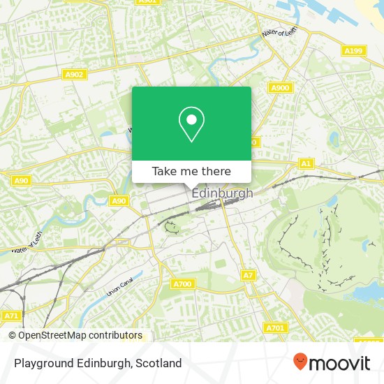 Playground Edinburgh map