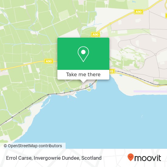 Errol Carse, Invergowrie Dundee map