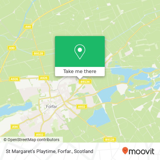 St Margaret's Playtime, Forfar. map