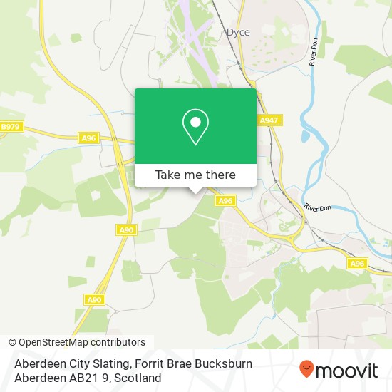 Aberdeen City Slating, Forrit Brae Bucksburn Aberdeen AB21 9 map