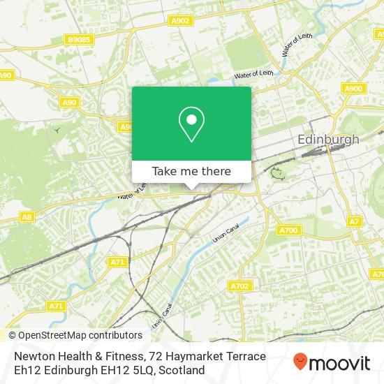 Newton Health & Fitness, 72 Haymarket Terrace Eh12 Edinburgh EH12 5LQ map