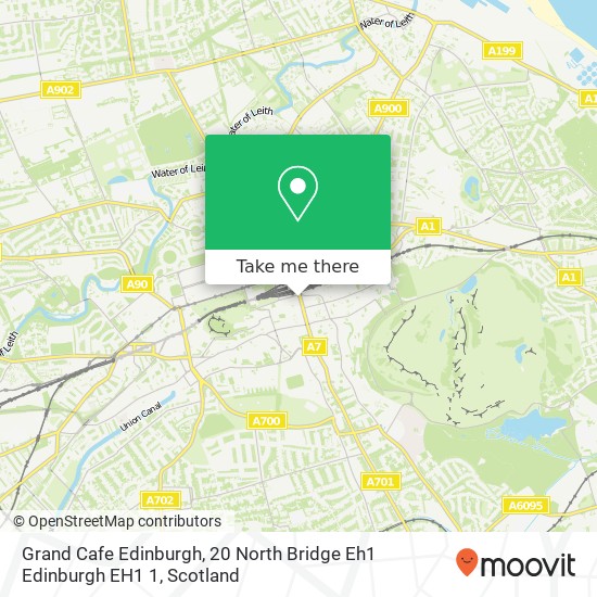 Grand Cafe Edinburgh, 20 North Bridge Eh1 Edinburgh EH1 1 map
