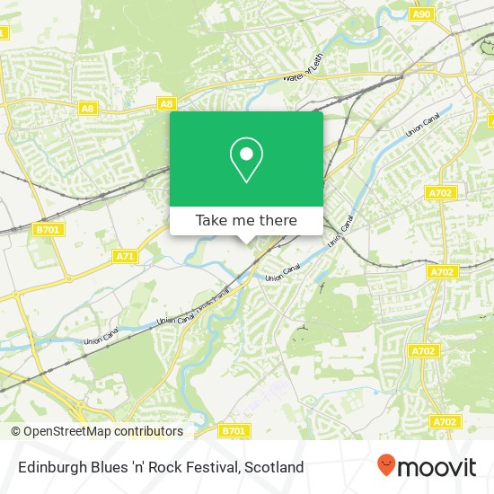Edinburgh Blues 'n' Rock Festival map