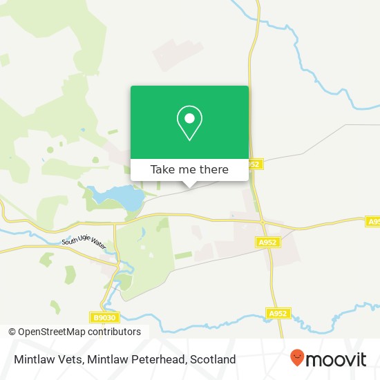 Mintlaw Vets, Mintlaw Peterhead map