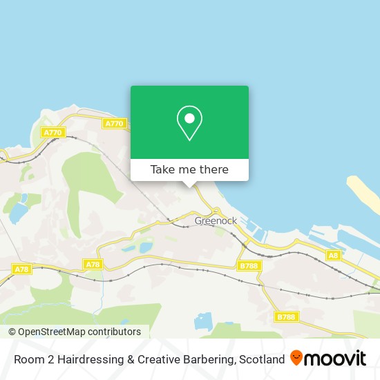 Room 2 Hairdressing & Creative Barbering map