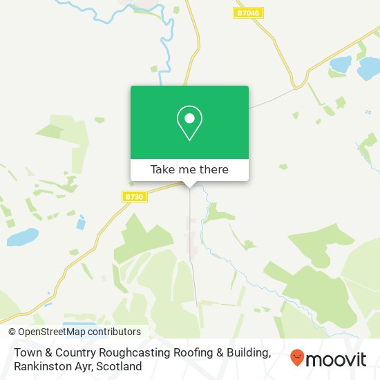 Town & Country Roughcasting Roofing & Building, Rankinston Ayr map