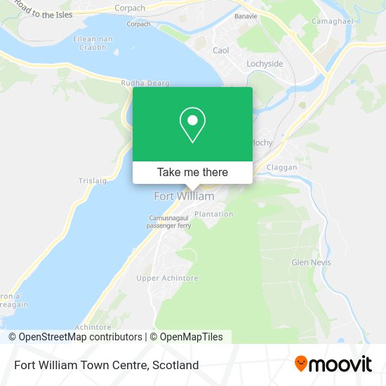 Fort William Town Centre Map How To Get To Fort William Town Centre By Train Or Bus?