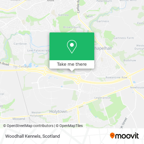 Woodhall Kennels map