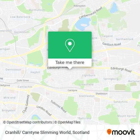 Cranhill/ Carntyne Slimming World map