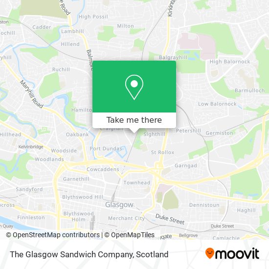 The Glasgow Sandwich Company map