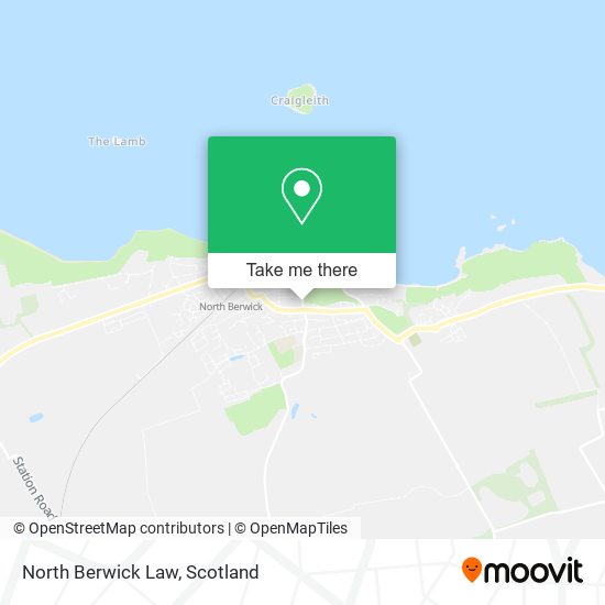 North Berwick Law map