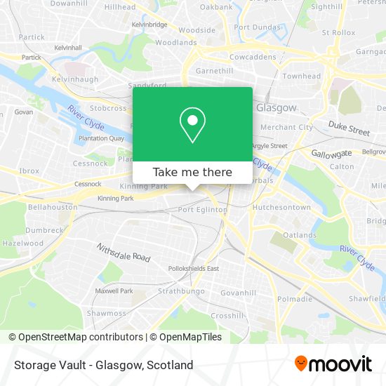 Storage Vault - Glasgow map