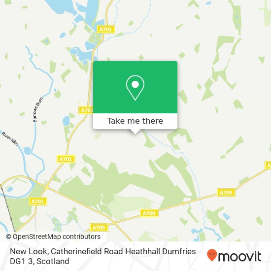 New Look, Catherinefield Road Heathhall Dumfries DG1 3 map