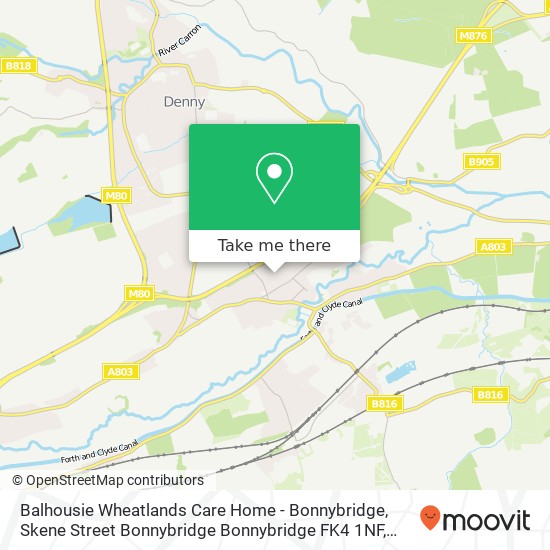 Balhousie Wheatlands Care Home - Bonnybridge, Skene Street Bonnybridge Bonnybridge FK4 1NF map