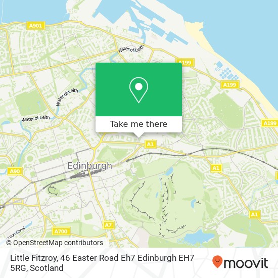 Little Fitzroy, 46 Easter Road Eh7 Edinburgh EH7 5RG map