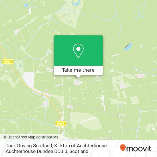 Tank Driving Scotland, Kirkton of Auchterhouse Auchterhouse Dundee DD3 0 map