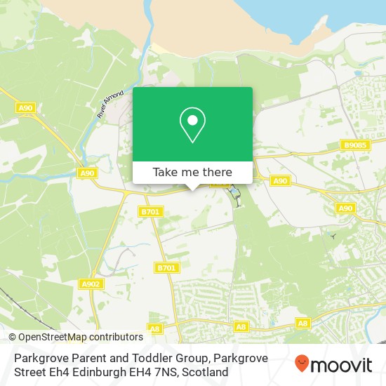 Parkgrove Parent and Toddler Group, Parkgrove Street Eh4 Edinburgh EH4 7NS map