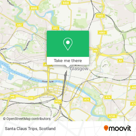 Santa Claus Trips map