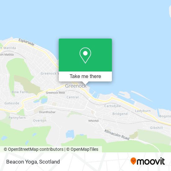 Beacon Yoga map