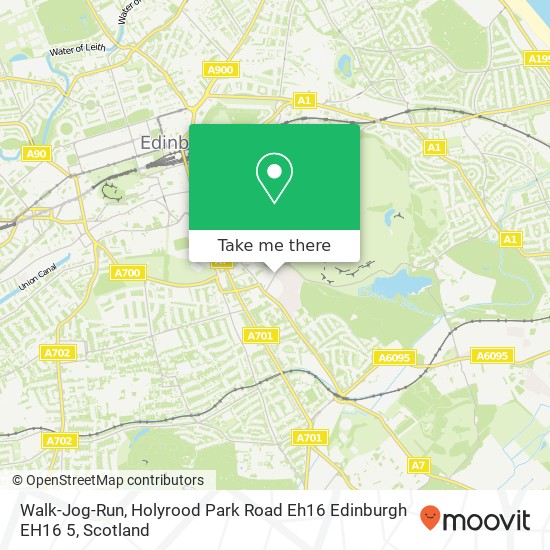 Walk-Jog-Run, Holyrood Park Road Eh16 Edinburgh EH16 5 map
