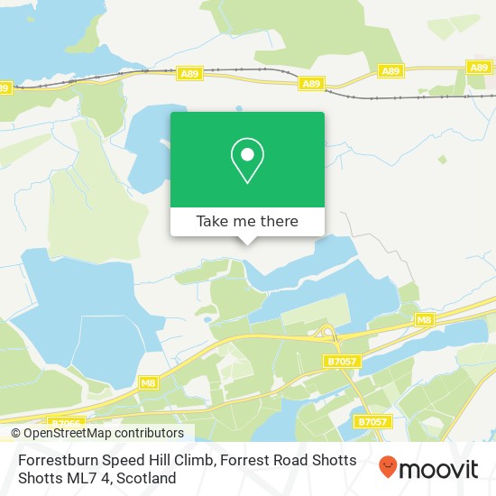 Forrestburn Speed Hill Climb, Forrest Road Shotts Shotts ML7 4 map