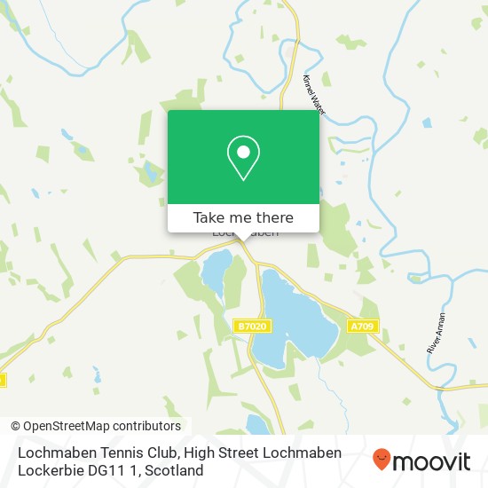 Lochmaben Tennis Club, High Street Lochmaben Lockerbie DG11 1 map