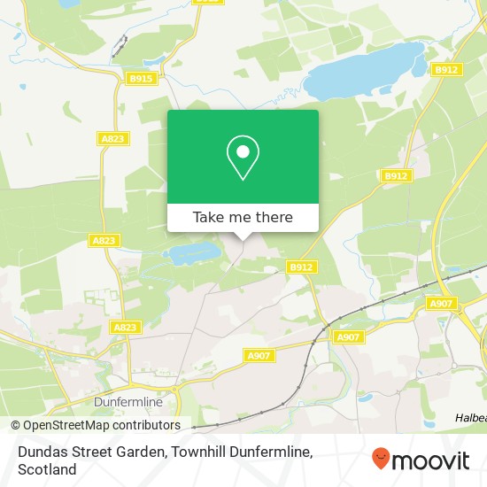 Dundas Street Garden, Townhill Dunfermline map