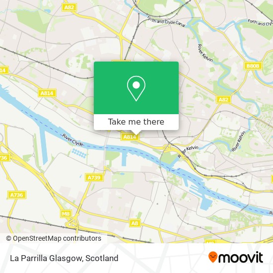 La Parrilla Glasgow map
