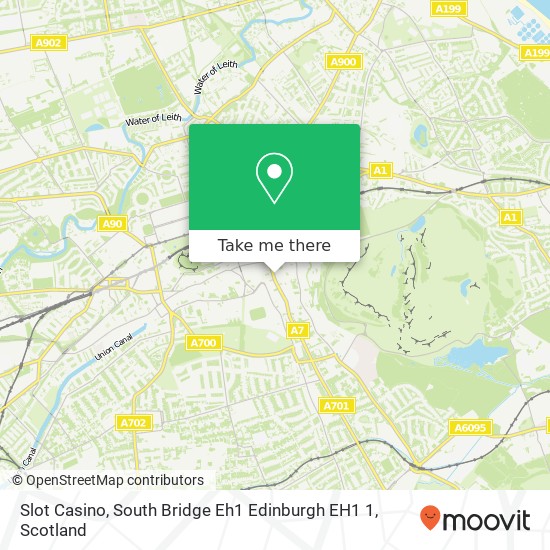 Slot Casino, South Bridge Eh1 Edinburgh EH1 1 map