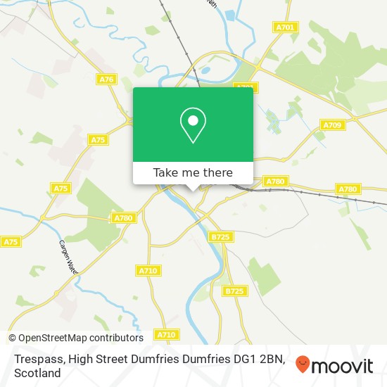 Trespass, High Street Dumfries Dumfries DG1 2BN map
