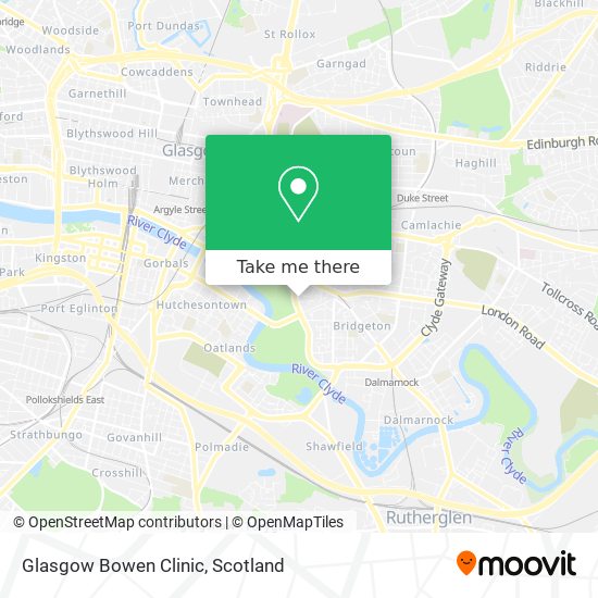 Glasgow Bowen Clinic map