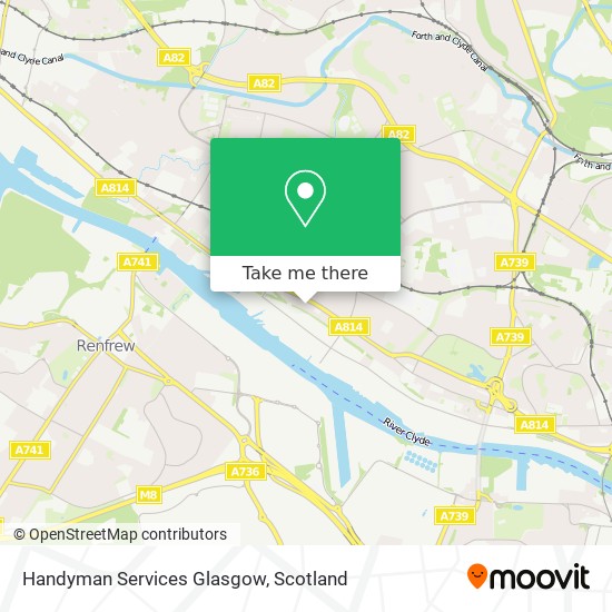 Handyman Services Glasgow map