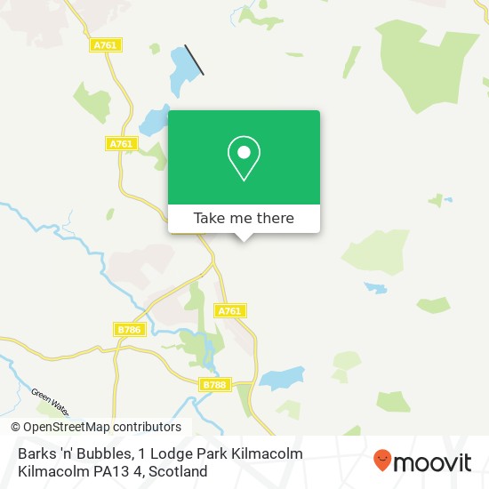 Barks 'n' Bubbles, 1 Lodge Park Kilmacolm Kilmacolm PA13 4 map