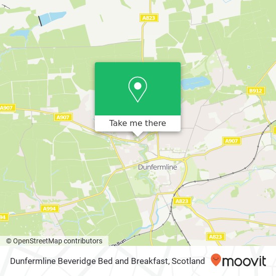 Dunfermline Beveridge Bed and Breakfast map