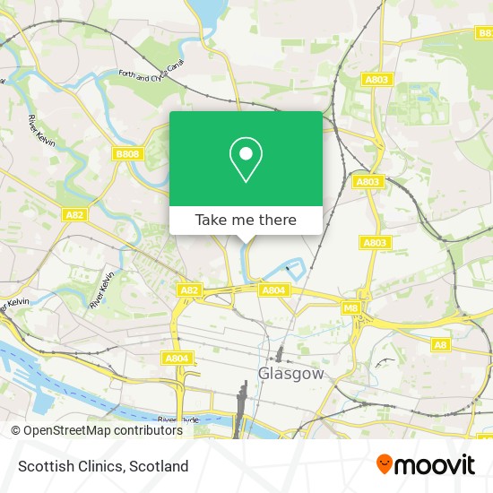 Scottish Clinics map