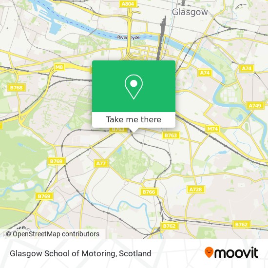 Glasgow School of Motoring map