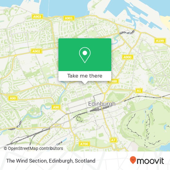 The Wind Section, Edinburgh map