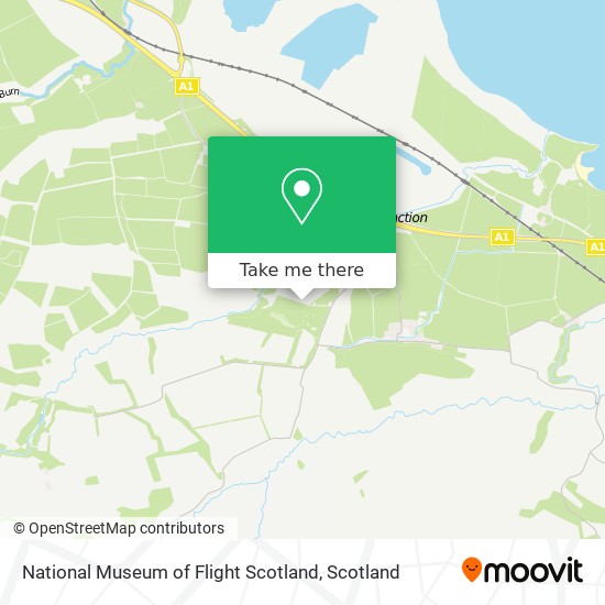 National Museum of Flight Scotland map