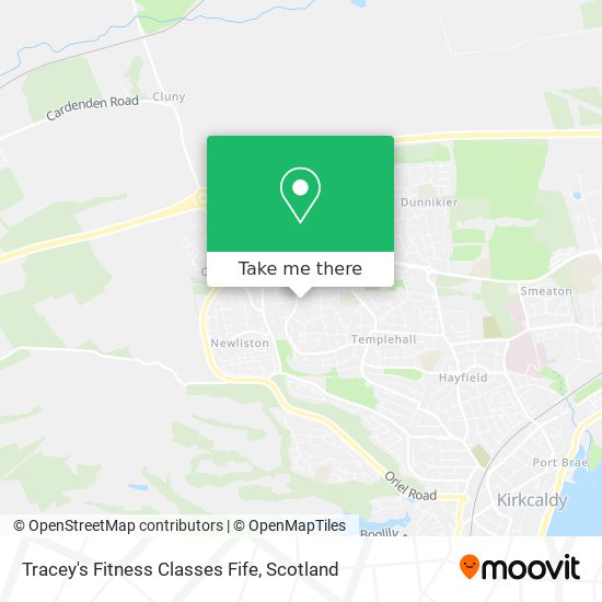 Tracey's Fitness Classes Fife map