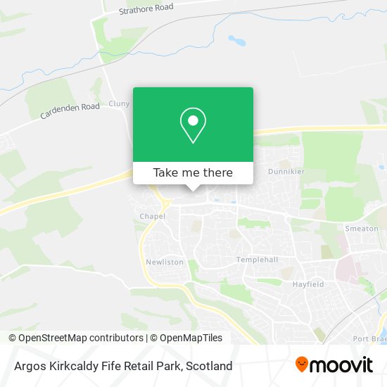 Argos Kirkcaldy Fife Retail Park map