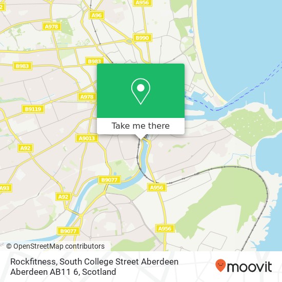 Rockfitness, South College Street Aberdeen Aberdeen AB11 6 map