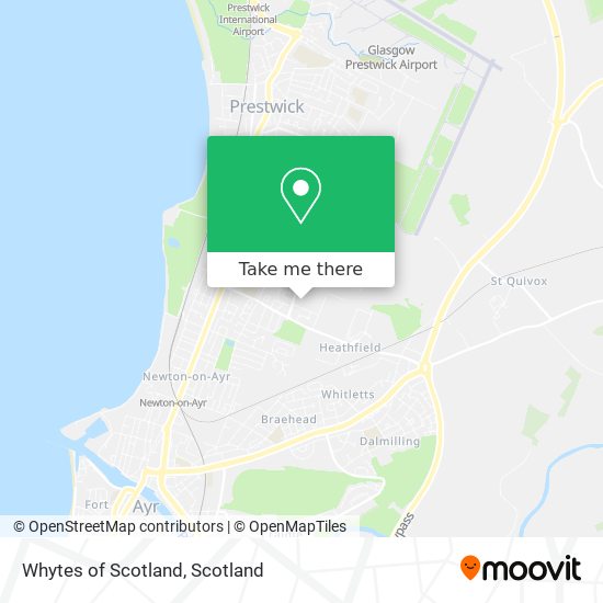 Whytes of Scotland map