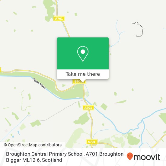 Broughton Central Primary School, A701 Broughton Biggar ML12 6 map