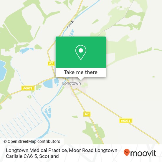 Longtown Medical Practice, Moor Road Longtown Carlisle CA6 5 map