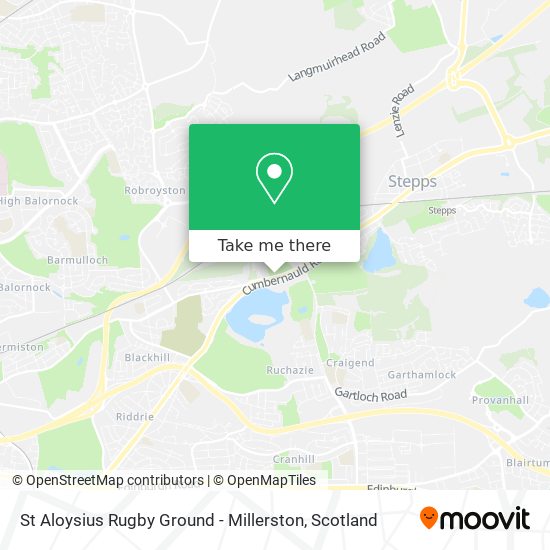 St Aloysius Rugby Ground - Millerston map