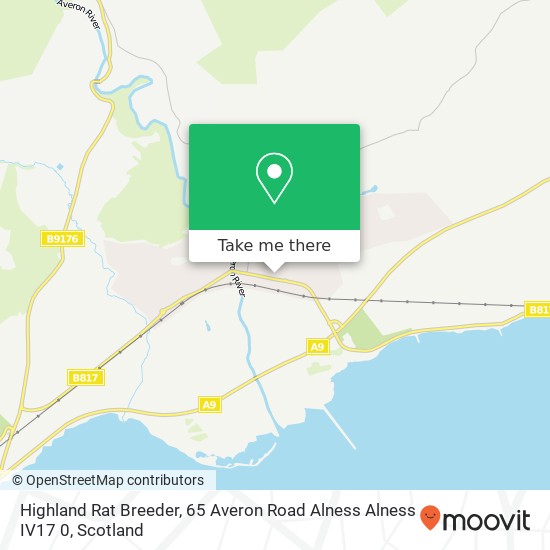 Highland Rat Breeder, 65 Averon Road Alness Alness IV17 0 map