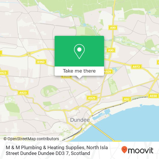 M & M Plumbing & Heating Supplies, North Isla Street Dundee Dundee DD3 7 map