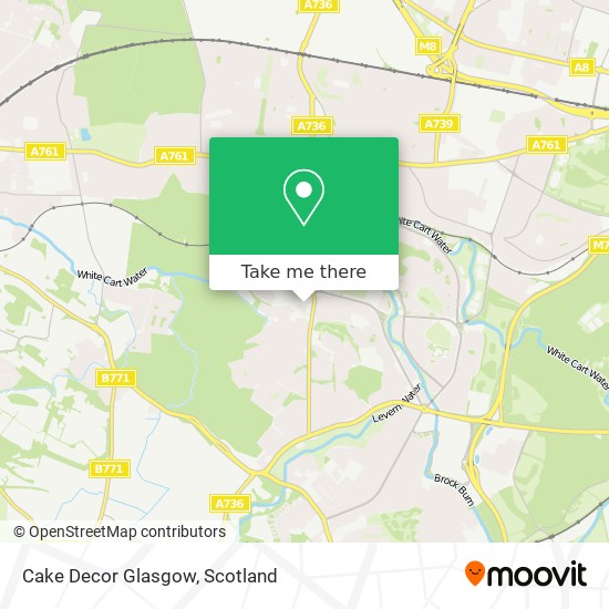 Cake Decor Glasgow map